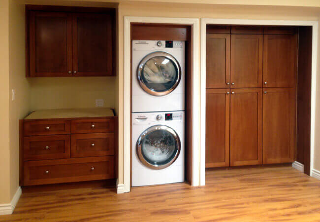 Custom cabinetry for Laundry space