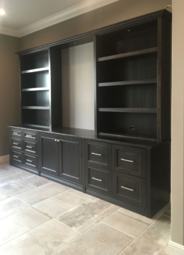 Custom built-in cabinets office, library, media, bar in L.A. (Los Angeles) 5