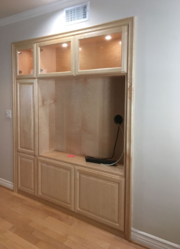 Custom built-in cabinets office, library, media, bar in L.A. (Los Angeles) 7
