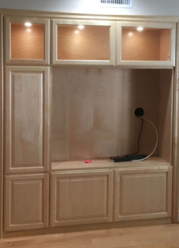 Custom built-in cabinets office, library, media, bar in L.A. (Los Angeles) 8